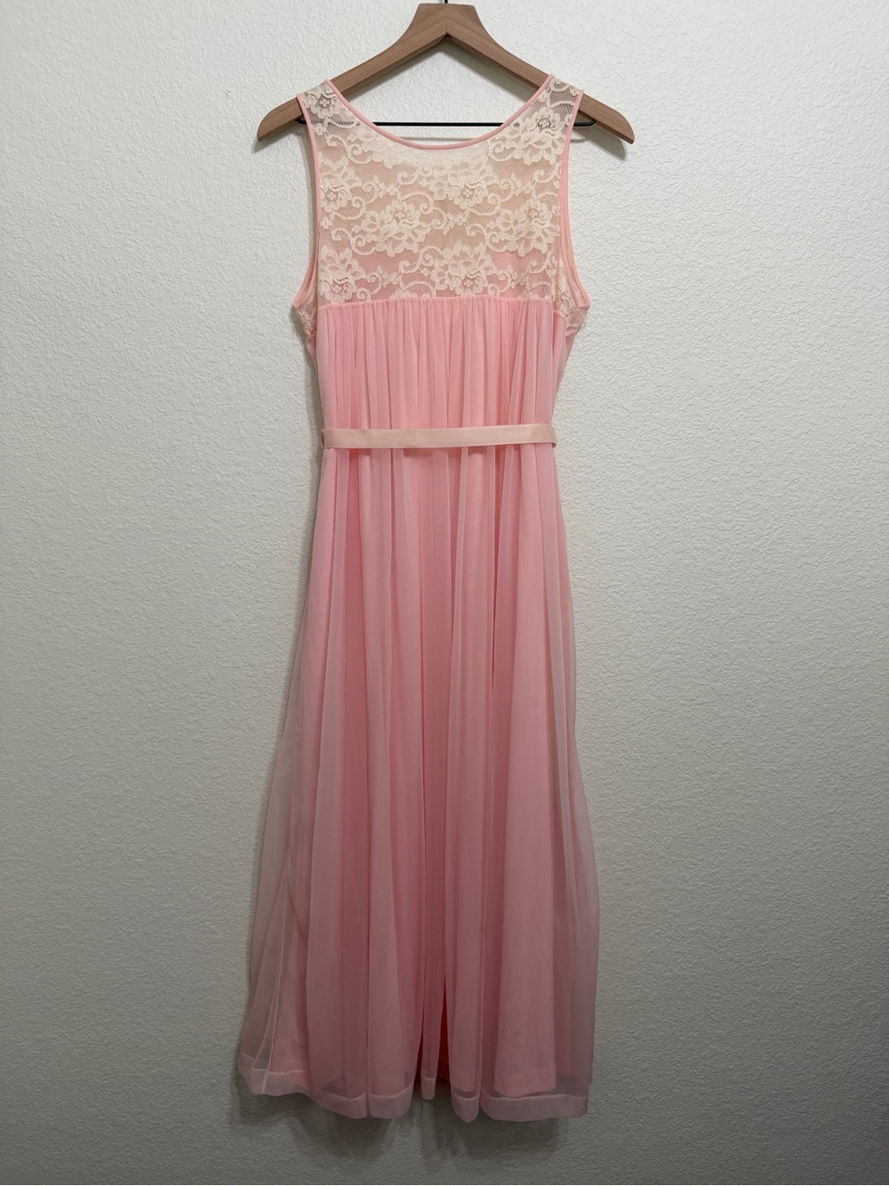Vintage 60s Komar Chiffon Lace Nylon Nightgown Dress Medium - Picture 5 of 9